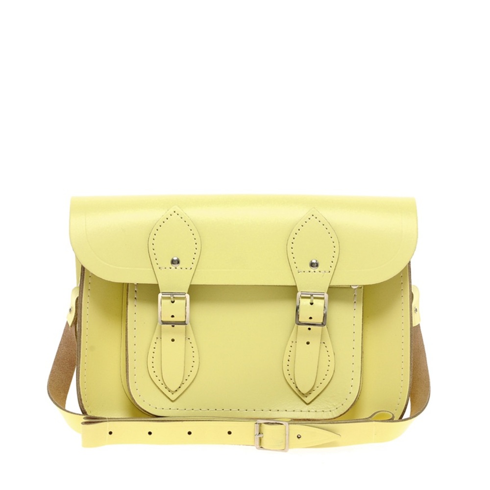 Cambridge Satchel Company leather satchel in lemon